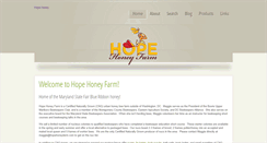 Desktop Screenshot of hopehoney.com